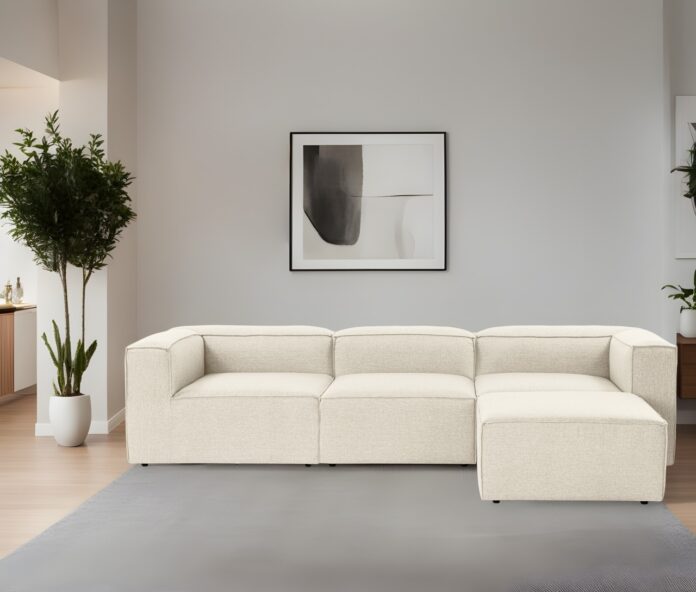 Colțar dreapta Fora Ecru 296x185x66 cm Colțar dreapta Fora Ecru 296x185x66 cm