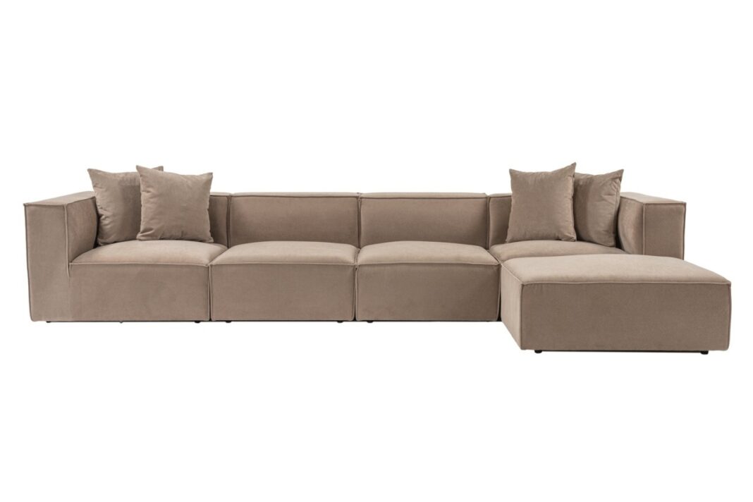 Colțar dreapta Sora Cappuccino 430x75x102 cm Colțar dreapta Sora Cappuccino 430x75x102 cm