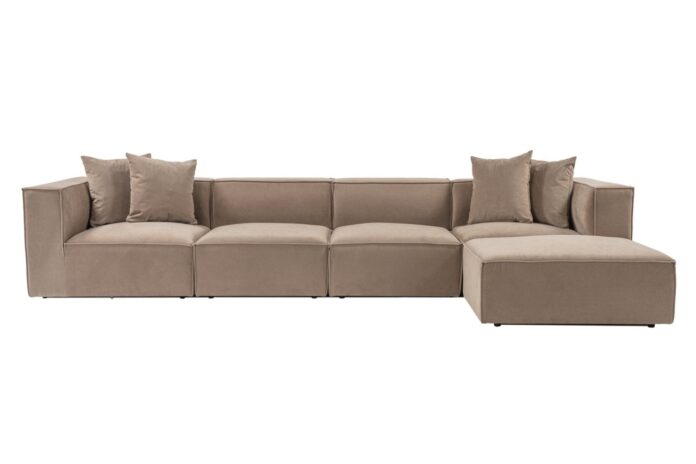Colțar dreapta Sora Cappuccino 430x75x102 cm Colțar dreapta Sora Cappuccino 430x75x102 cm