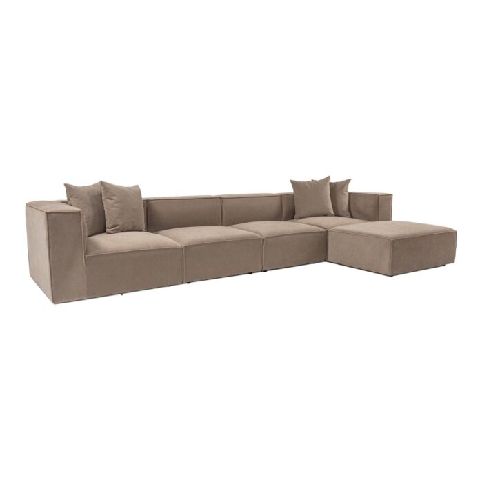Colțar dreapta Sora Cappuccino 430x75x102 cm Colțar dreapta Sora Cappuccino 430x75x102 cm