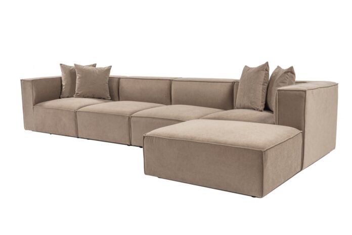 Colțar dreapta Sora Cappuccino 430x75x102 cm Colțar dreapta Sora Cappuccino 430x75x102 cm