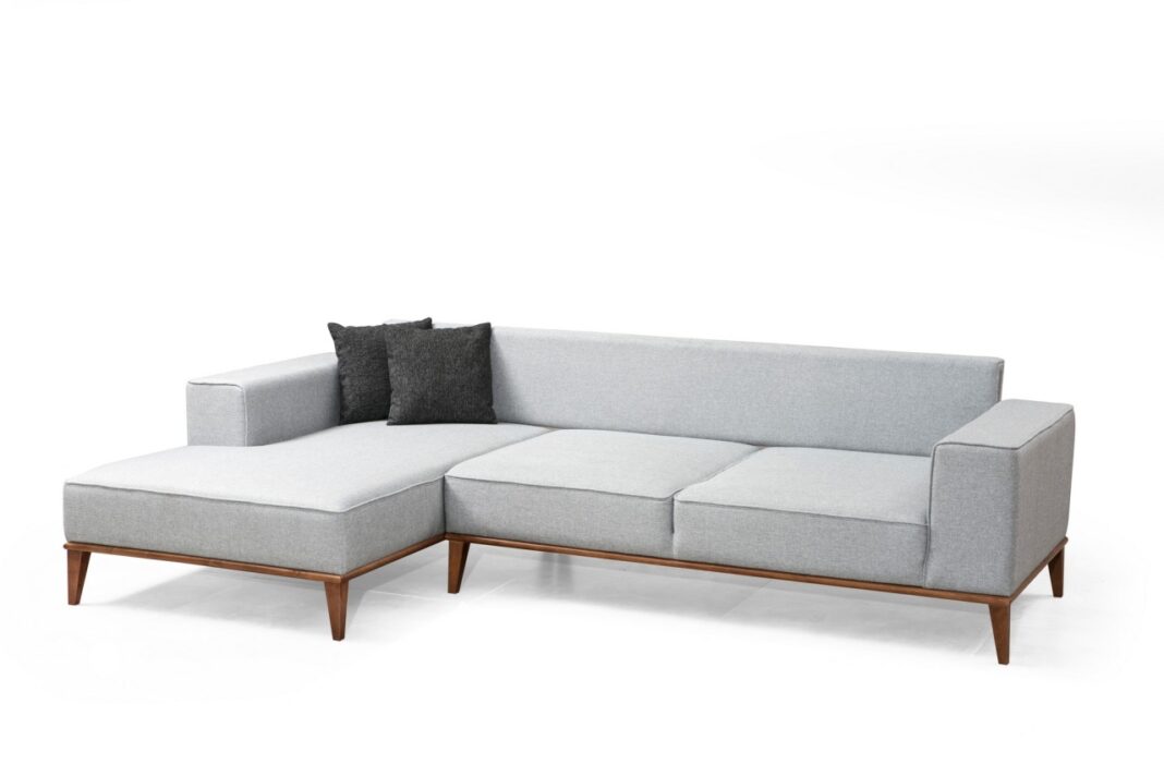 Coltar extensibil Montana Gri deschis 288x160x85 cm Coltar extensibil Montana Gri deschis 288x160x85 cm