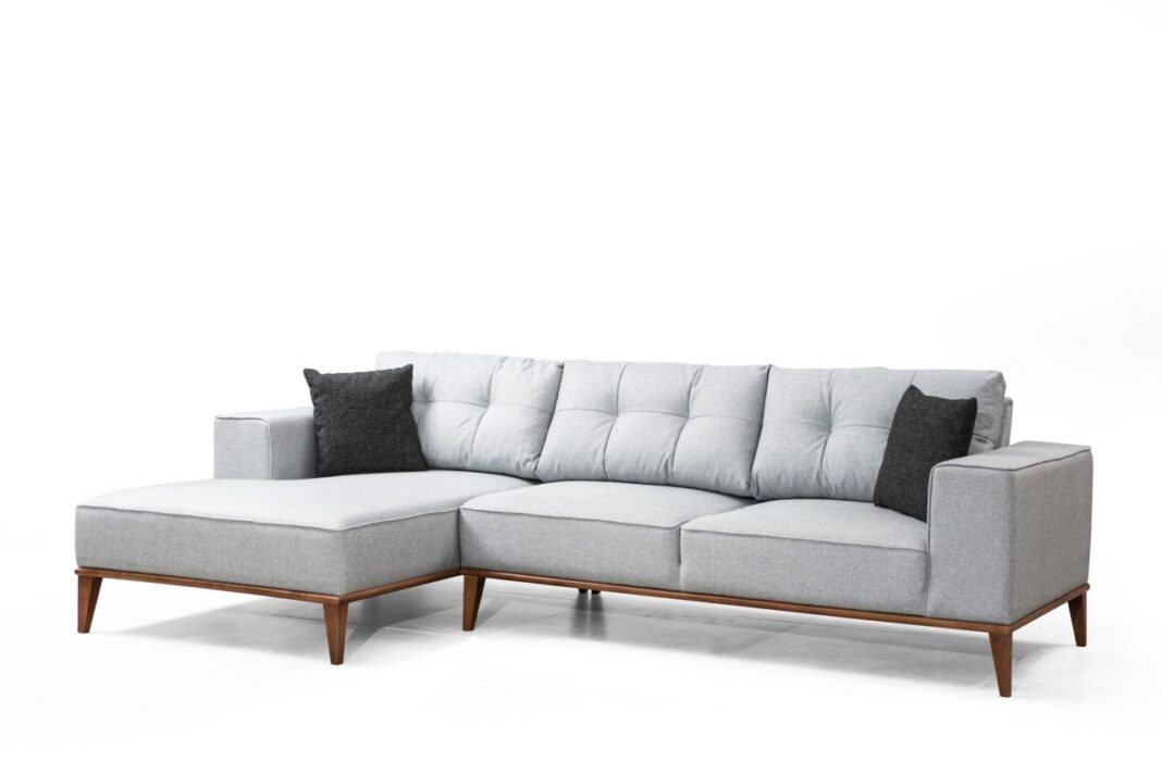 Coltar extensibil Montana Gri deschis 288x160x85 cm Coltar extensibil Montana Gri deschis 288x160x85 cm
