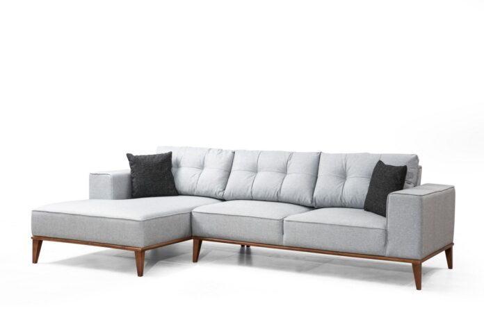 Coltar extensibil Montana Gri deschis 288x160x85 cm Coltar extensibil Montana Gri deschis 288x160x85 cm