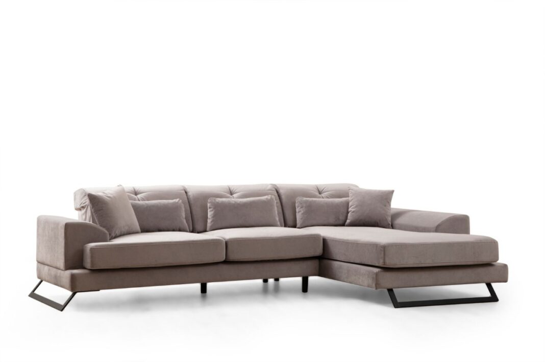 Colțar Frido Gri deschis 109x304x92 cm Colțar Frido Gri deschis 109x304x92 cm