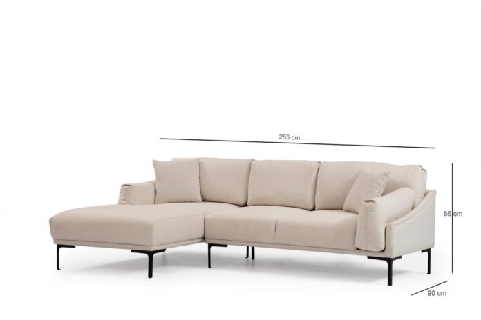 Colțar Leo Crem 255x150x65 cm Colțar Leo Crem 255x150x65 cm