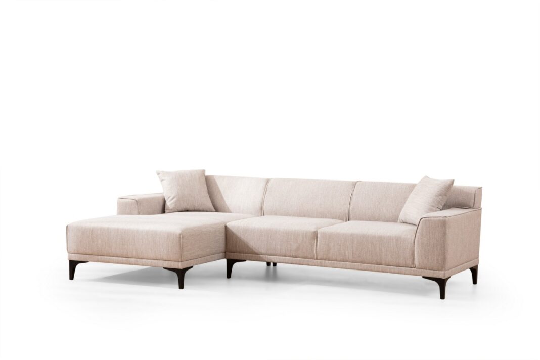 Colțar Petra Alb 145x250x69 cm Colțar Petra Alb 145x250x69 cm