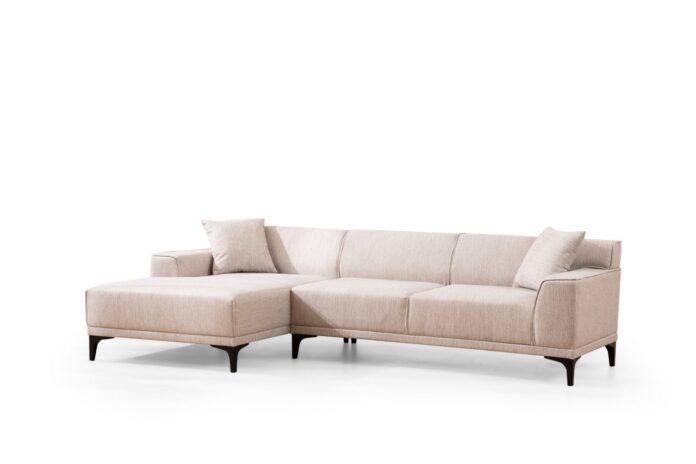 Colțar Petra Alb 145x250x69 cm Colțar Petra Alb 145x250x69 cm