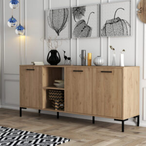 Comoda Model Aurora, Stejar, 180x45x80 cm Comoda Model Aurora, Stejar, 180x45x80 cm