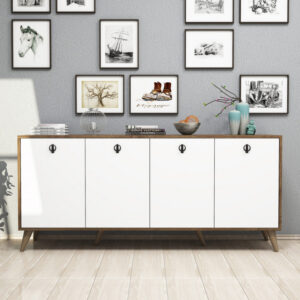 Comoda Model Elite, Nuc/Alb, 180x45x80 cm Comoda Model Elite, Nuc/Alb, 180x45x80 cm