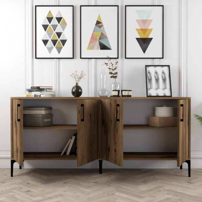 Comoda Model Kiev, Nuc, 180x35x78 cm Comoda Model Kiev, Nuc, 180x35x78 cm