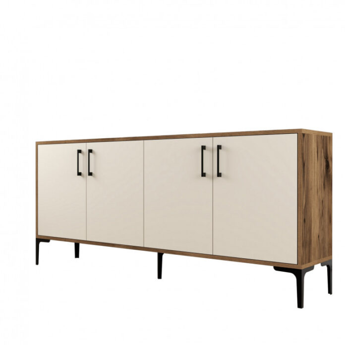 Comoda Model Kiev, Nuc/Crem, 180x35x78 cm Comoda Model Kiev, Nuc/Crem, 180x35x78 cm