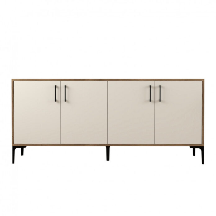 Comoda Model Kiev, Nuc/Crem, 180x35x78 cm Comoda Model Kiev, Nuc/Crem, 180x35x78 cm