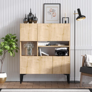 Comoda Model Krista, Stejar, 100x35x125 cm Comoda Model Krista, Stejar, 100x35x125 cm