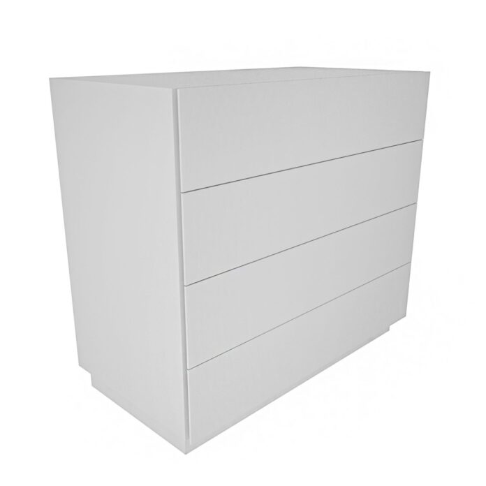Comoda Model Lines, Alb, 90x45x81.6 cm Comoda Model Lines, Alb, 90x45x81.6 cm
