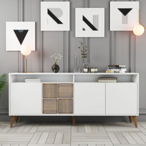 Comoda Model Milan, Alb, 180x35x78.6 cm Comoda Model Milan, Alb, 180x35x78.6 cm