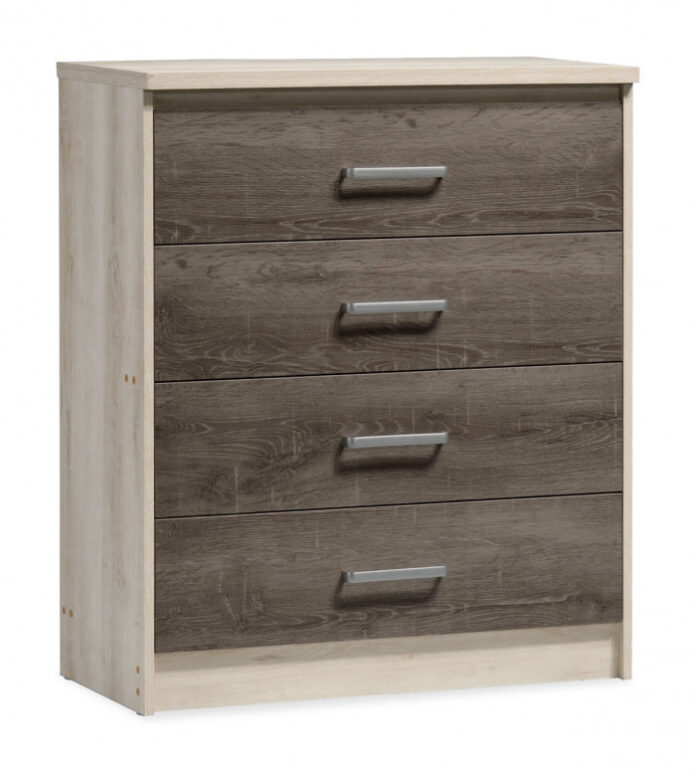 Comoda Model Olympus, Stejar/Bej, 80x40x95 cm Comoda Model Olympus, Stejar/Bej, 80x40x95 cm