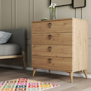 Comoda Model Versa, Stejar, 80x45x90.8 cm Comoda Model Versa, Stejar, 80x45x90.8 cm