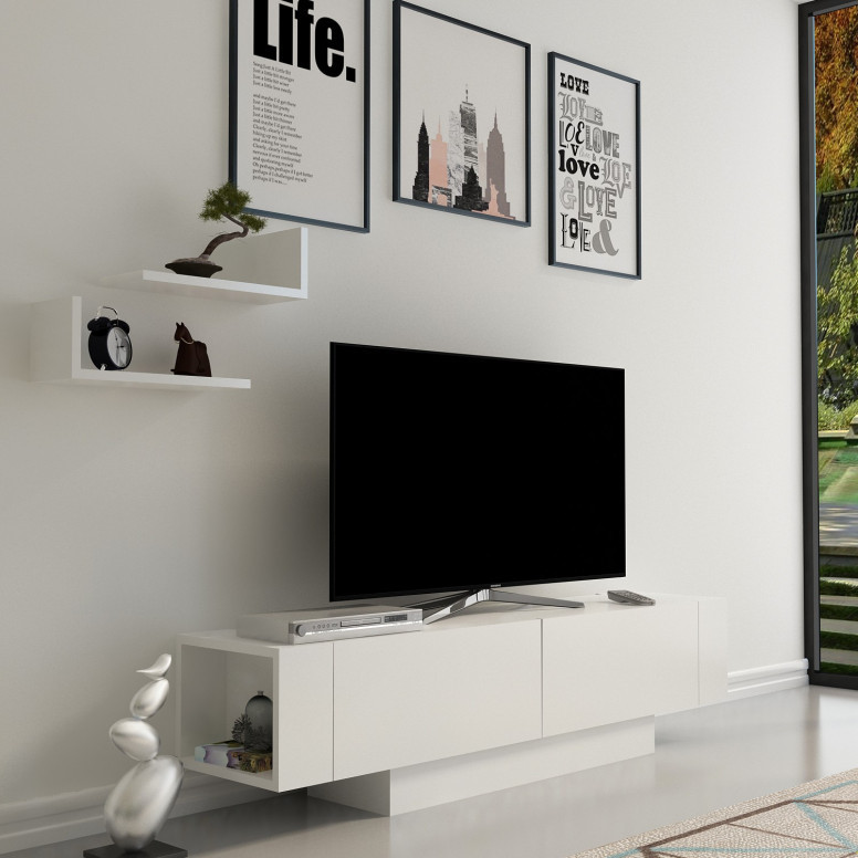 Comoda TV Matera Alb Comoda TV Matera Alb