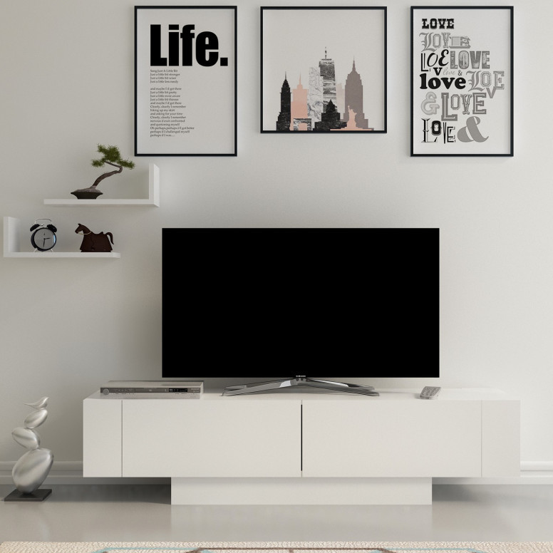 Comoda TV Matera Alb Comoda TV Matera Alb