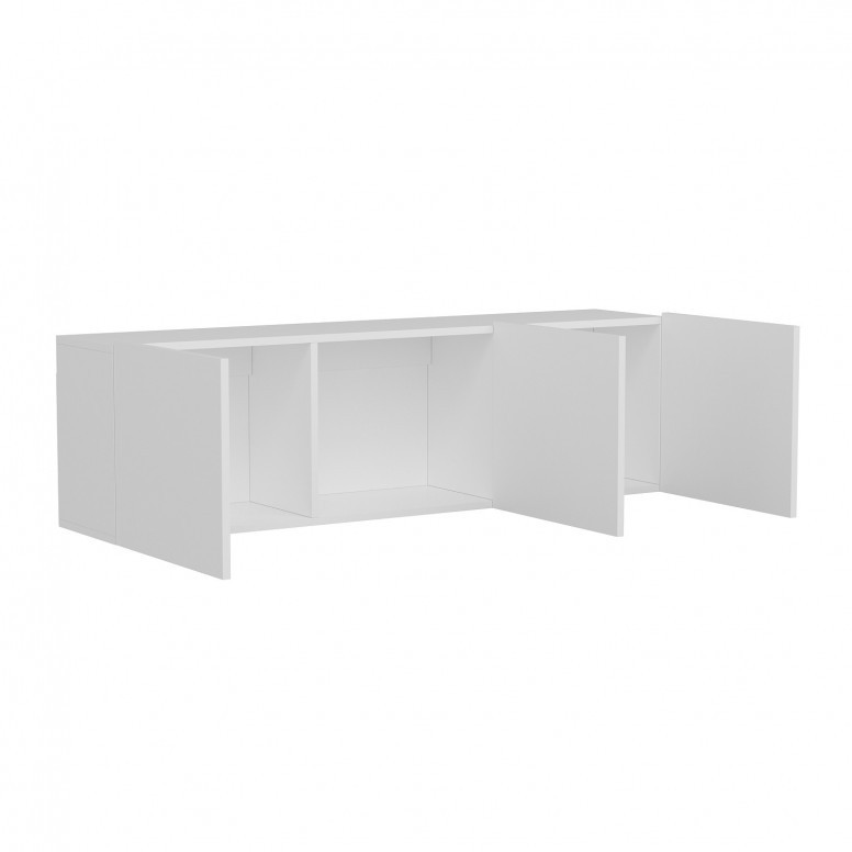 Comoda TV Salvador, Model Alb, 150x44x31 cm, Alb Comoda TV Salvador, Model Alb, 150x44x31 cm, Alb