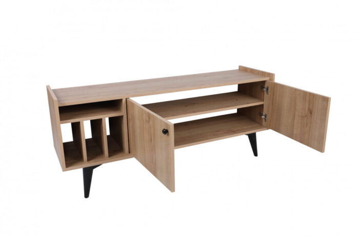 Comoda TV Salvador, Model Astana, 150x40x62 cm, Stejar Comoda TV Salvador, Model Astana, 150x40x62 cm, Stejar