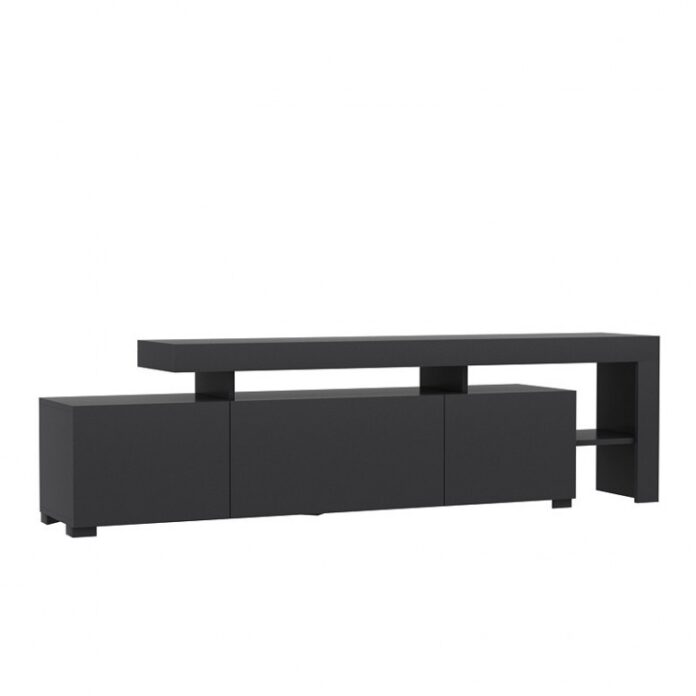 Comoda TV Salvador, Model Beliz, 192x53x37 cm, Antracit Comoda TV Salvador, Model Beliz, 192x53x37 cm, Antracit