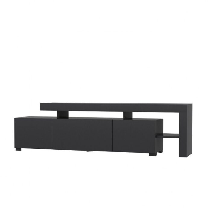 Comoda TV Salvador, Model Beliz, 192x53x37 cm, Antracit Comoda TV Salvador, Model Beliz, 192x53x37 cm, Antracit