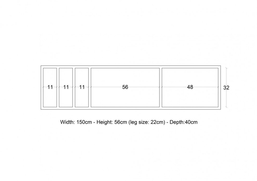 Comoda TV Salvador, Model Brukge, 150x56x40 cm, Stejar Comoda TV Salvador, Model Brukge, 150x56x40 cm, Stejar