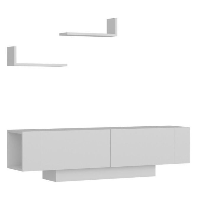 Comoda TV Salvador, Model Ekol, 150x40x31.5 cm, Alb Comoda TV Salvador, Model Ekol, 150x40x31.5 cm, Alb