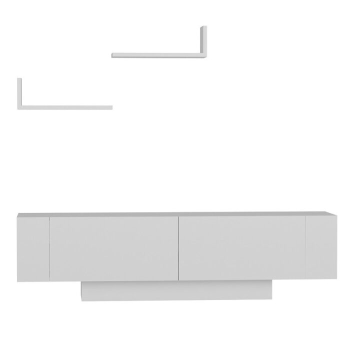 Comoda TV Salvador, Model Ekol, 150x40x31.5 cm, Alb Comoda TV Salvador, Model Ekol, 150x40x31.5 cm, Alb