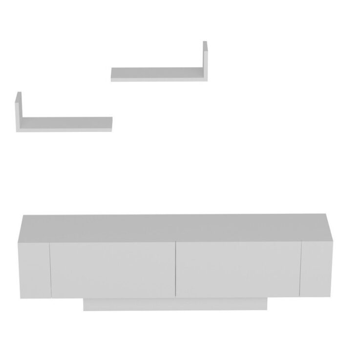 Comoda TV Salvador, Model Ekol, 150x40x31.5 cm, Alb Comoda TV Salvador, Model Ekol, 150x40x31.5 cm, Alb