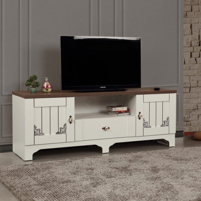 Comoda TV Salvador, Model Gazel, 140x52x41 cm, Alb Comoda TV Salvador, Model Gazel, 140x52x41 cm, Alb