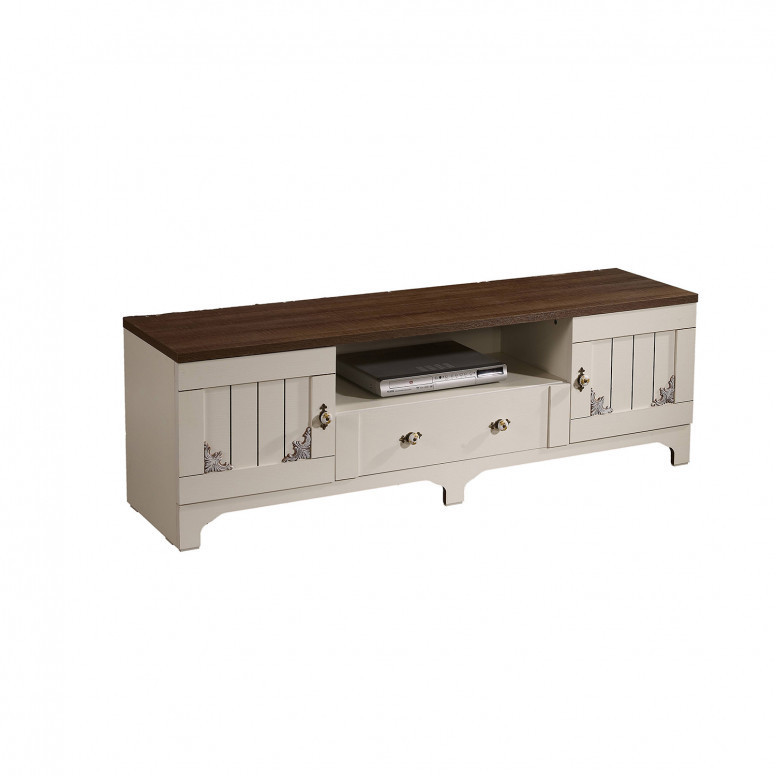 Comoda TV Salvador, Model Gazel170Lk, 170x52x45 cm, Alb/Maro Comoda TV Salvador, Model Gazel170Lk, 170x52x45 cm, Alb/Maro