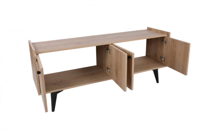 Comoda TV Salvador, Model Hanoi, 150x40x62 cm, Stejar Comoda TV Salvador, Model Hanoi, 150x40x62 cm, Stejar