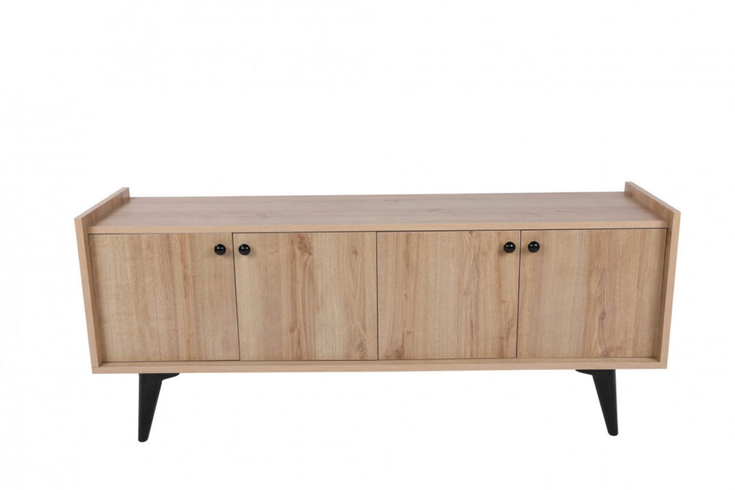 Comoda TV Salvador, Model Hanoi, 150x40x62 cm, Stejar Comoda TV Salvador, Model Hanoi, 150x40x62 cm, Stejar