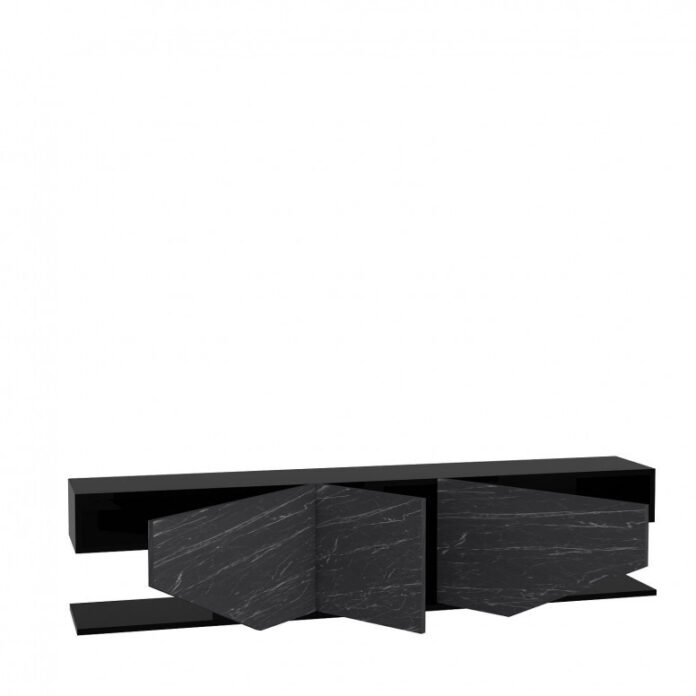 Comoda TV Salvador, Model Inci, 180x45x30 cm, Negru Comoda TV Salvador, Model Inci, 180x45x30 cm, Negru