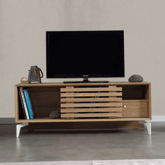 Comoda TV Salvador, Model Lulu, 100x50x41 cm, Nuc Comoda TV Salvador, Model Lulu, 100x50x41 cm, Nuc