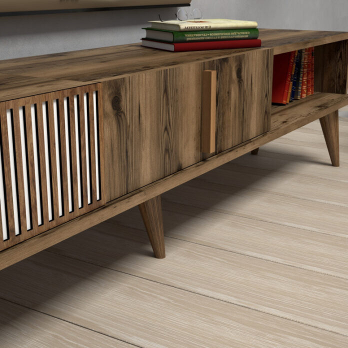 Comoda TV Salvador, Model Milan, 180x40x35 cm, Nuc Comoda TV Salvador, Model Milan, 180x40x35 cm, Nuc