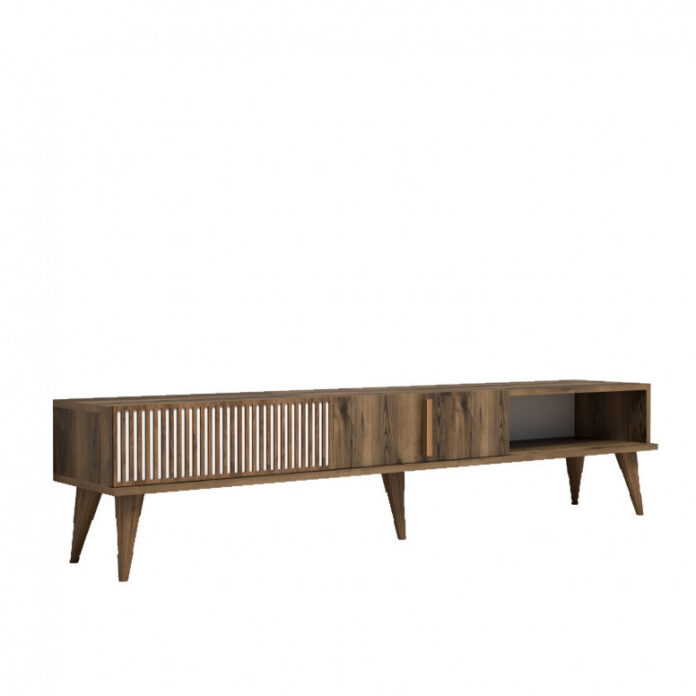 Comoda TV Salvador, Model Milan, 180x40x35 cm, Nuc Comoda TV Salvador, Model Milan, 180x40x35 cm, Nuc