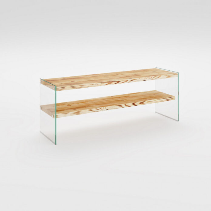 Comoda TV Salvador, Model Niagara, 120x45x35 cm, Natural Comoda TV Salvador, Model Niagara, 120x45x35 cm, Natural