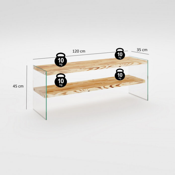 Comoda TV Salvador, Model Niagara, 120x45x35 cm, Natural Comoda TV Salvador, Model Niagara, 120x45x35 cm, Natural