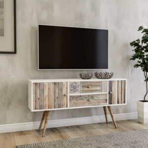 Comoda TV Salvador, Model Odense, 122x65x35 cm, Multicolor Comoda TV Salvador, Model Odense, 122x65x35 cm, Multicolor
