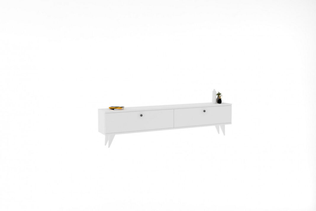 Comoda TV Salvador, Model Paris, 160x35x25 cm, Alb Comoda TV Salvador, Model Paris, 160x35x25 cm, Alb