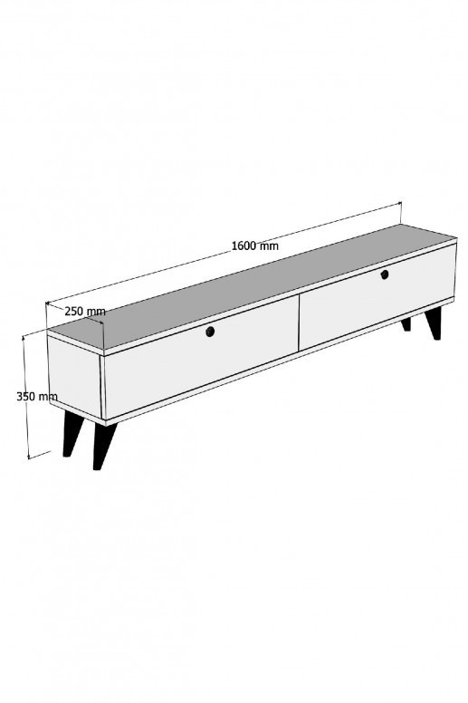 Comoda TV Salvador, Model Paris, 160x35x25 cm, Alb Comoda TV Salvador, Model Paris, 160x35x25 cm, Alb