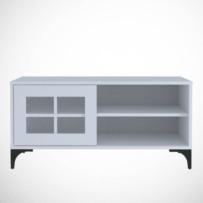 Comoda TV Salvador, Model Revival, 100x54x42 cm, Alb Comoda TV Salvador, Model Revival, 100x54x42 cm, Alb