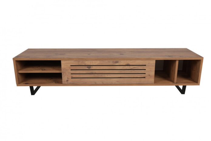 Comoda TV Salvador, Model Safir, 160x35x40 cm, Pin atlantic Comoda TV Salvador, Model Safir, 160x35x40 cm, Pin atlantic