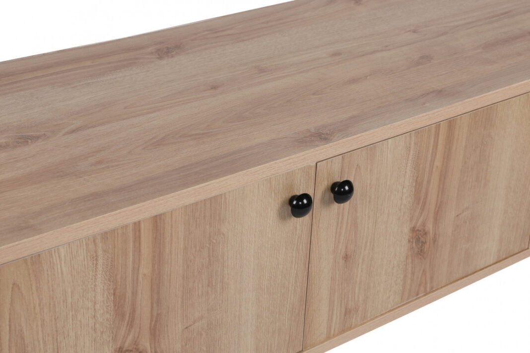 Comoda TV Salvador, Model Sidney, 150x40x50 cm, Stejar Comoda TV Salvador, Model Sidney, 150x40x50 cm, Stejar