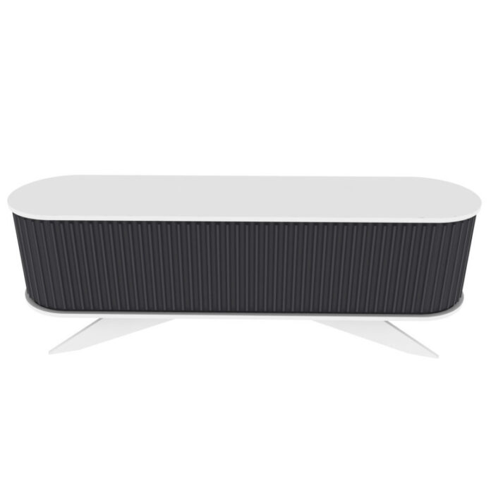 Comoda TV Salvador, Model Stor, 180x60x43 cm, Antracit/Alb Comoda TV Salvador, Model Stor, 180x60x43 cm, Antracit/Alb
