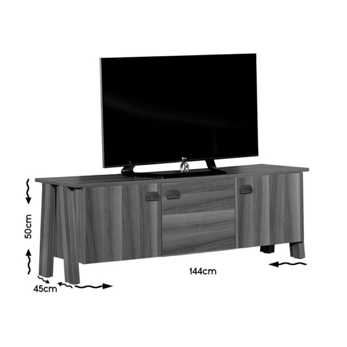 Comoda TV Salvador, Model Story, 144x50x45 cm, Maro Comoda TV Salvador, Model Story, 144x50x45 cm, Maro